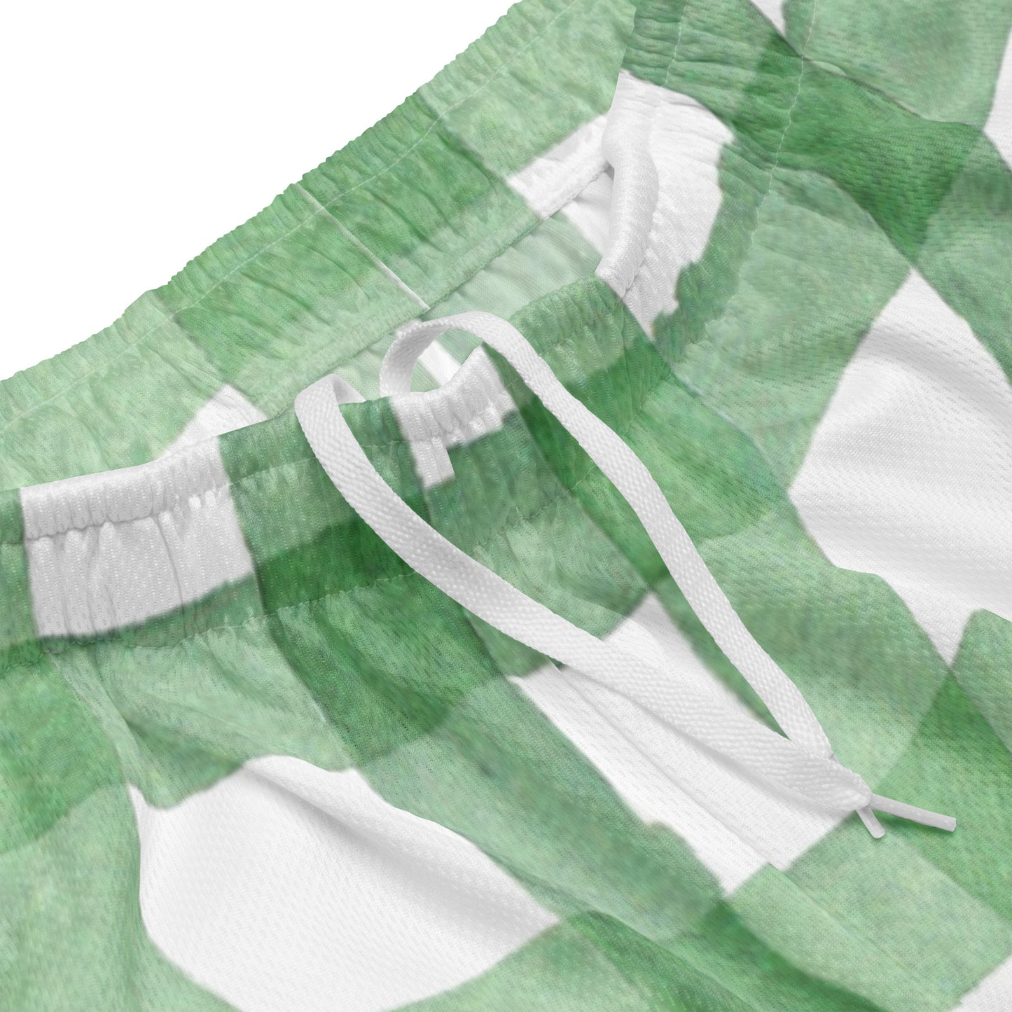 Green lines mesh shorts