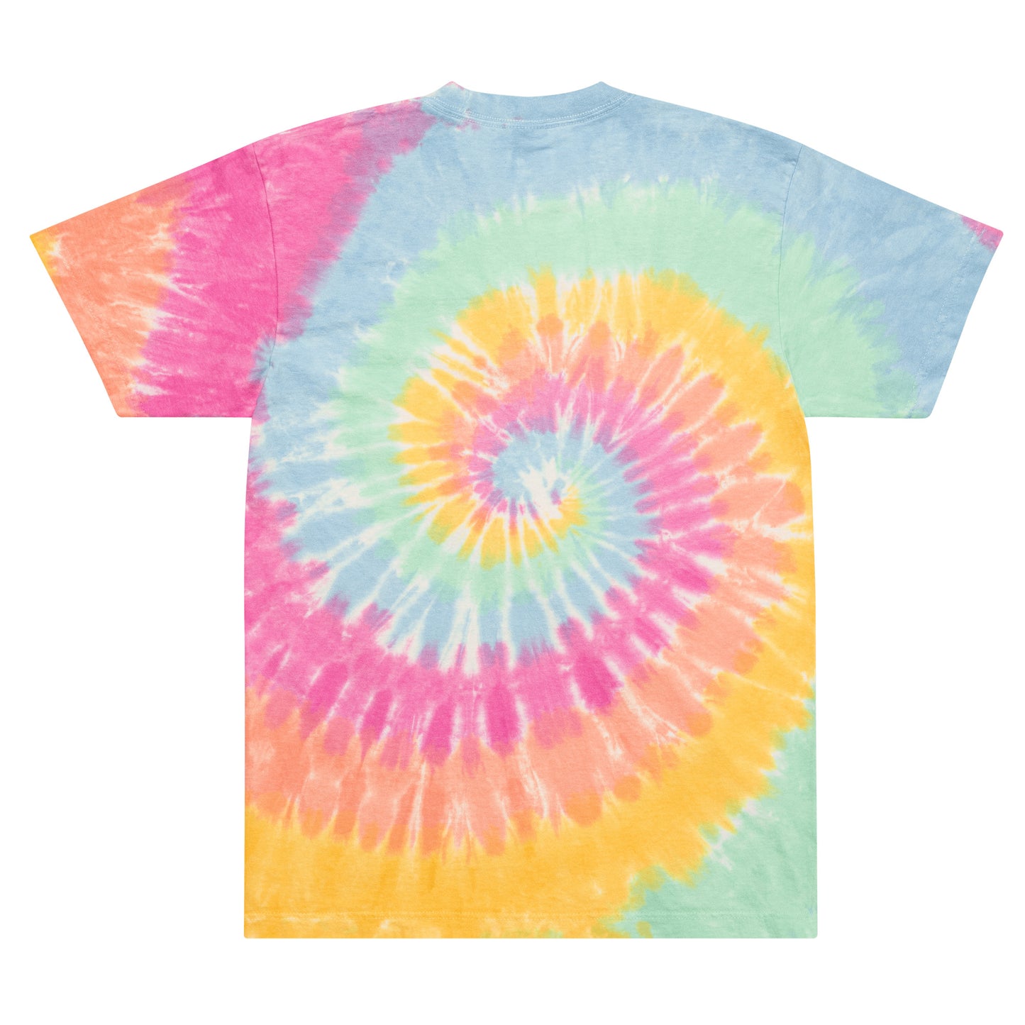 Luvel up embroidered Oversized tie-dye t-shirt