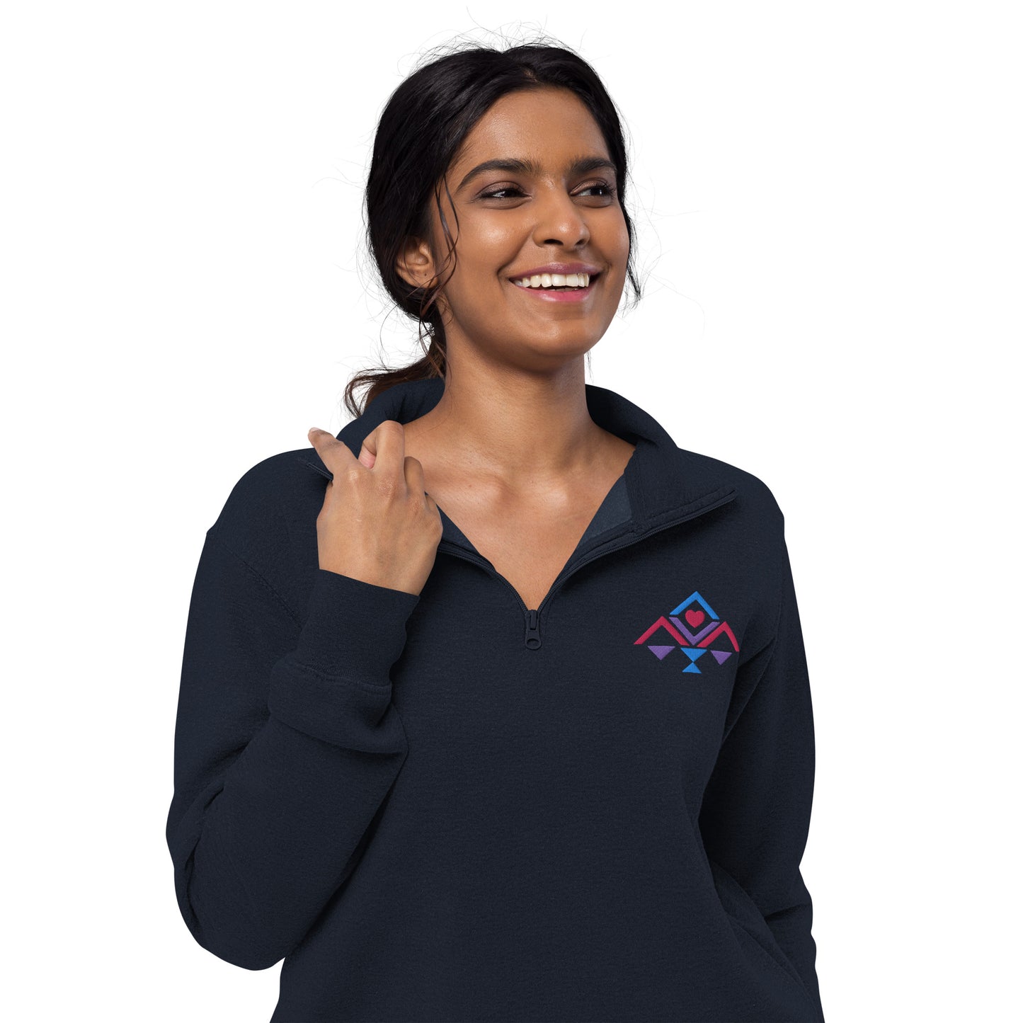 Luvel up fleece pullover