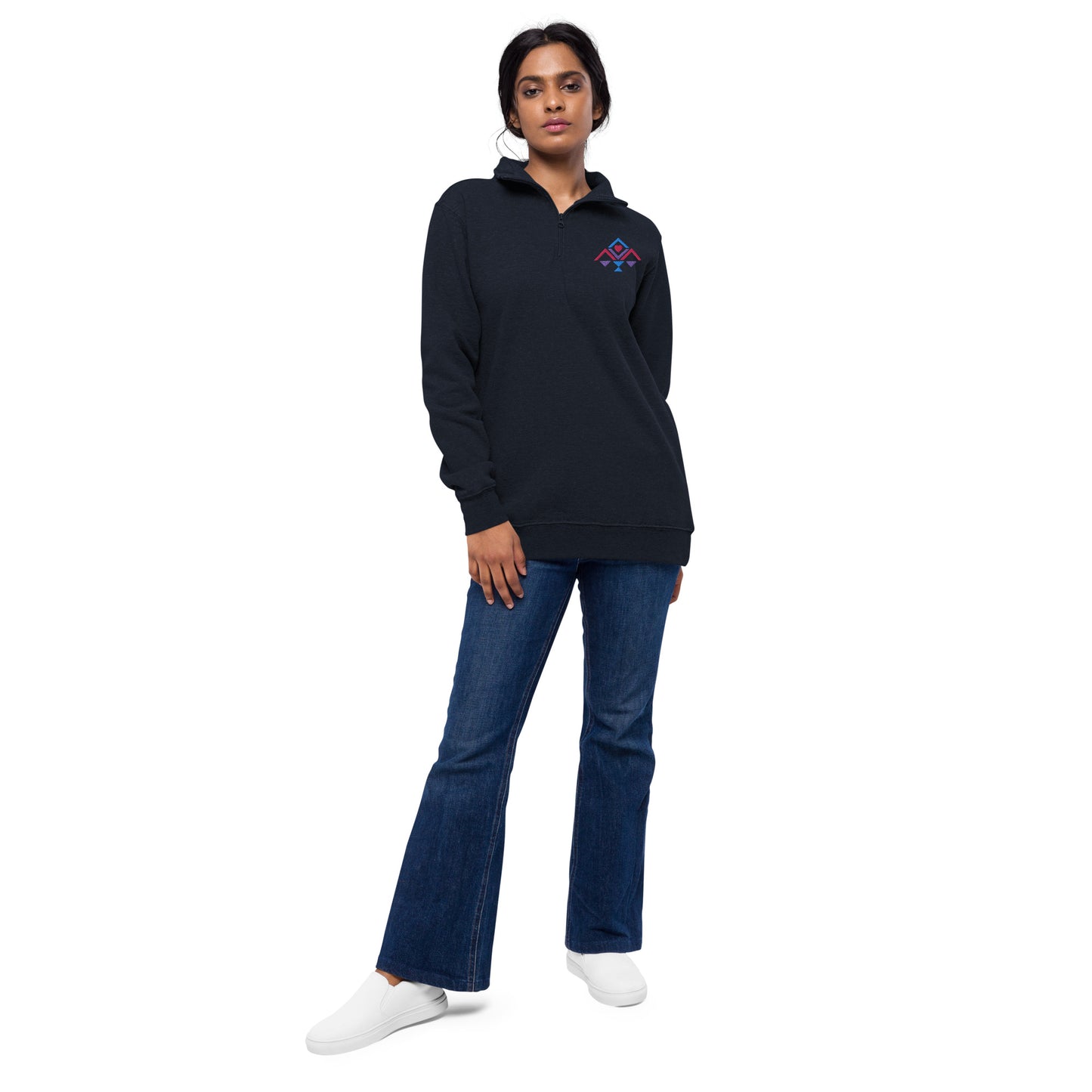 Luvel up fleece pullover