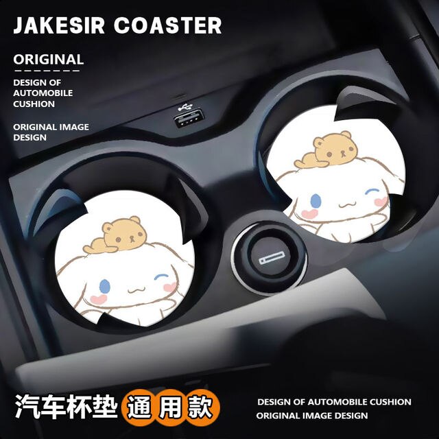 Sanrio Cup Slot Non-Slip Mat Car Accessories