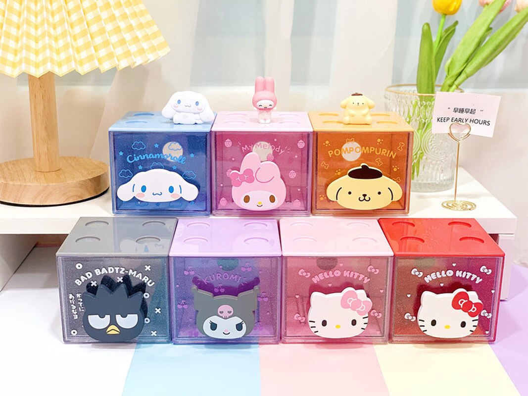 Sanrio Glitter Transparent Storage Box