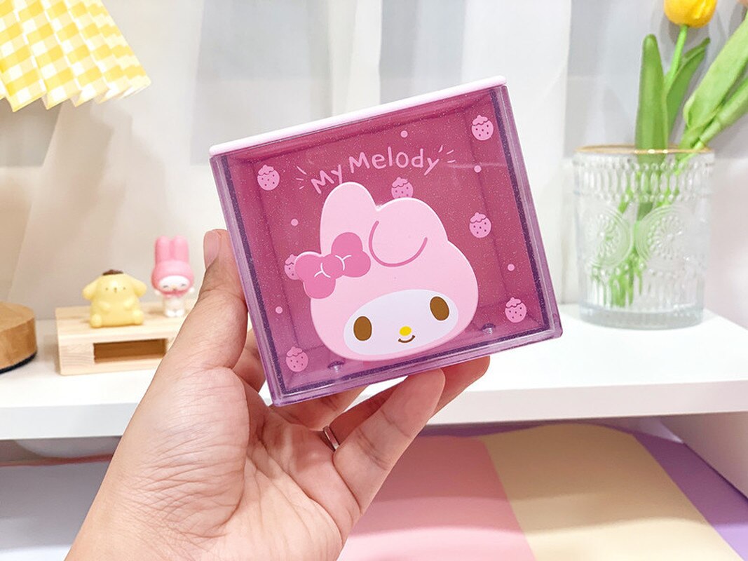 Sanrio Glitter Transparent Storage Box