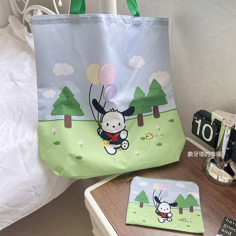 Sanrio Cute Pochacco Set Shopping Bag and Coin Purse