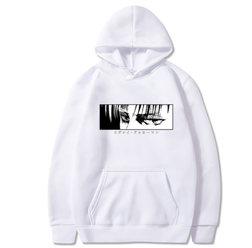 Anime Eye Print Hoodie