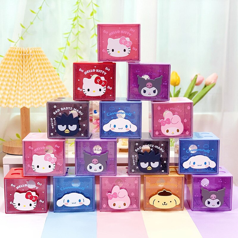 Sanrio Glitter Transparent Storage Box