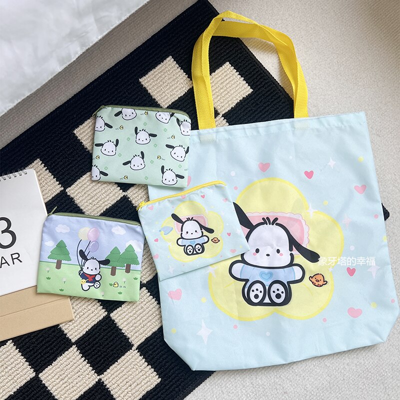 Sanrio Cute Pochacco Set Shopping Bag and Coin Purse