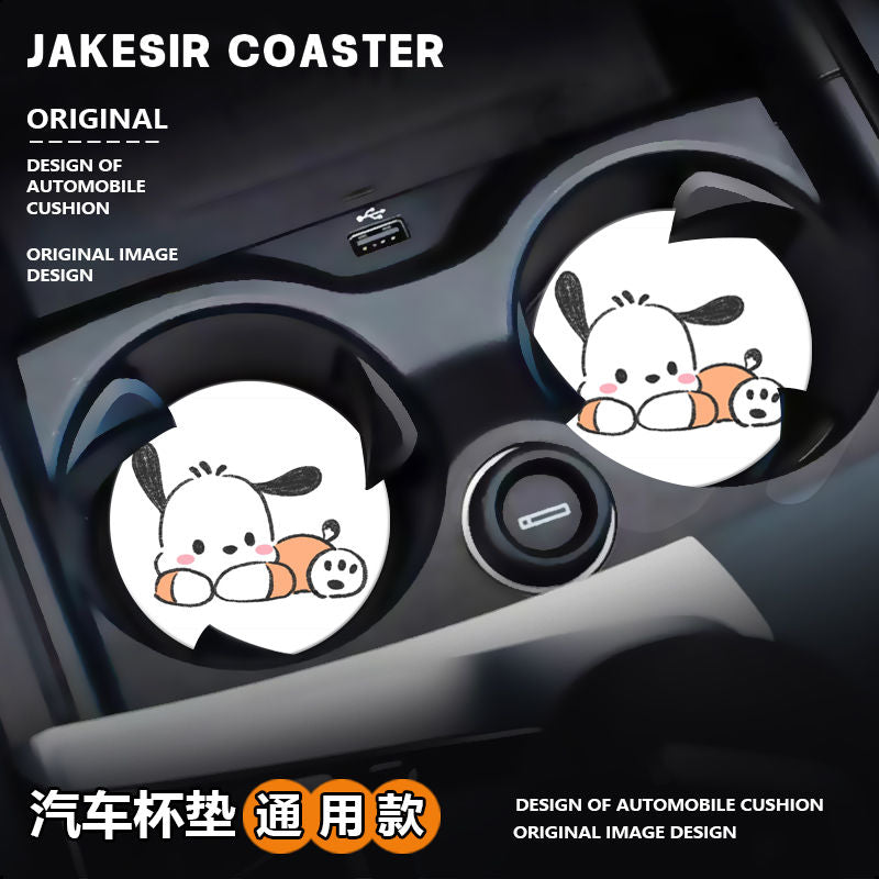 Sanrio Cup Slot Non-Slip Mat Car Accessories