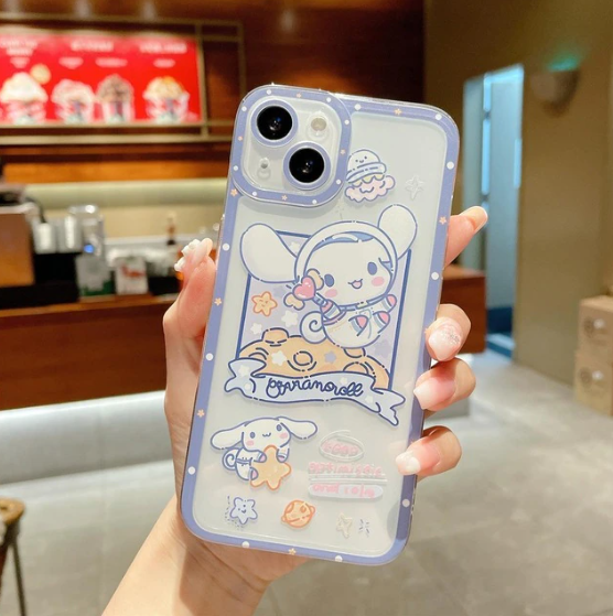 Cinnamoroll Sanrio With Quicksand Stand Phone Case