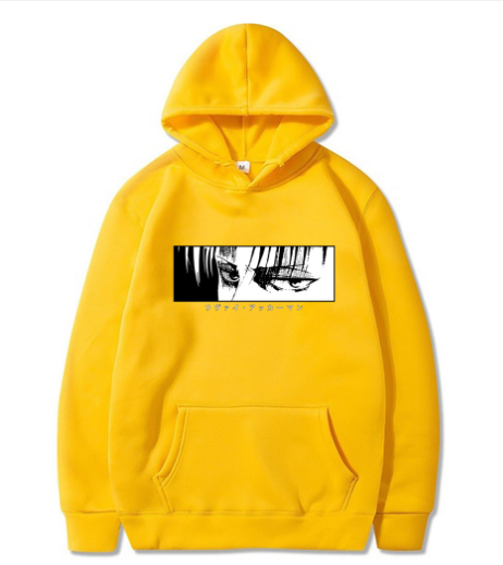 Anime Eye Print Hoodie