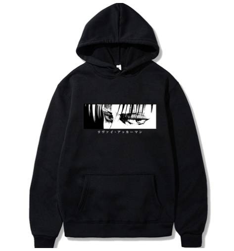 Anime Eye Print Hoodie