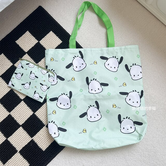 Sanrio Cute Pochacco Set Shopping Bag and Coin Purse