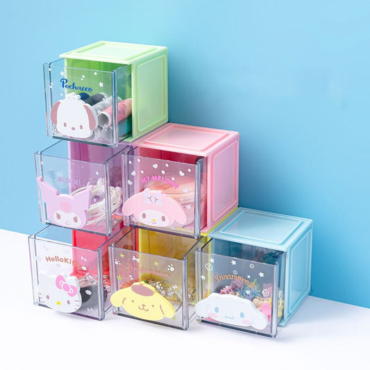 Sanrio Square Stackable Storage Drawer Box